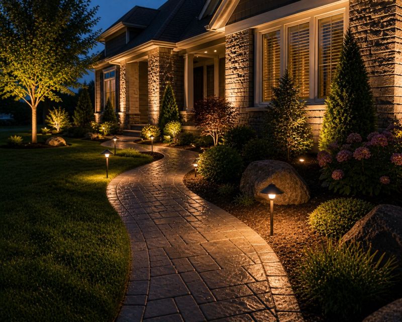 Courtyard Light Installation in Denver, CO