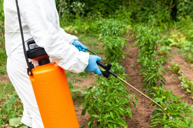 Weed Spraying Equipment in Use